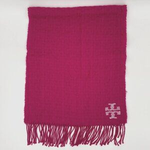 Tory Burch Whipstitch Magenta Scarf